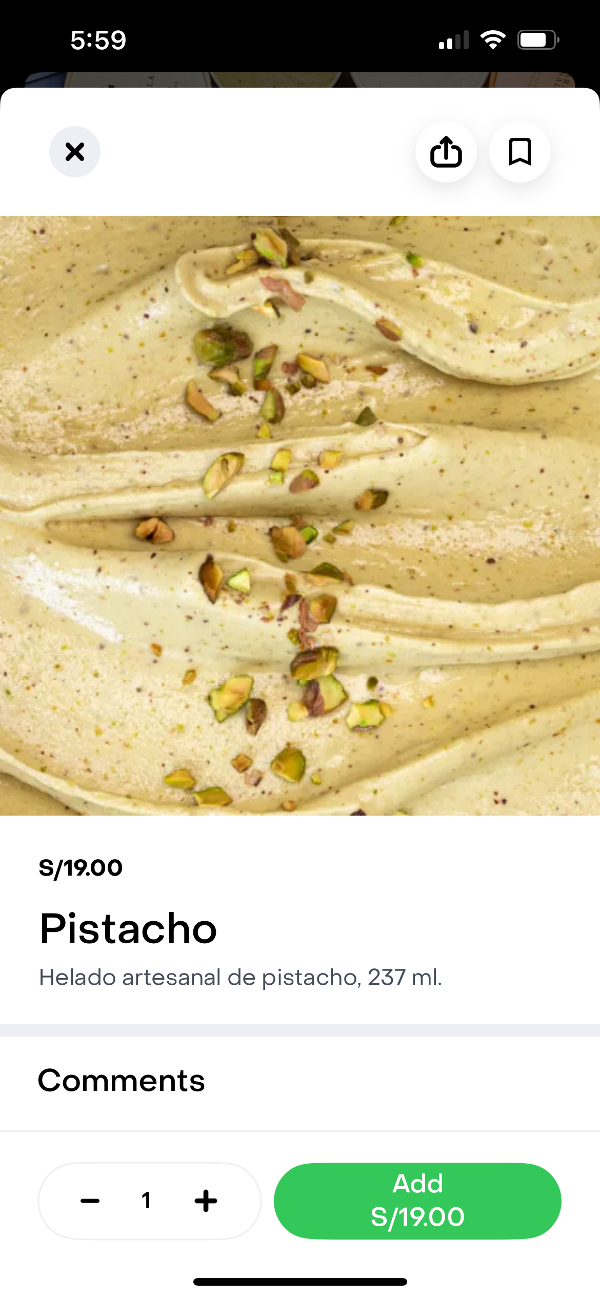 Pistachio y Chirimoya